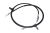 Handbrake cable Fiat Ducato since 2006 front, 1908/1596 mm