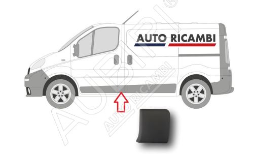 Protective trim Renault Trafic since 2001 left, behind the front door, B-column