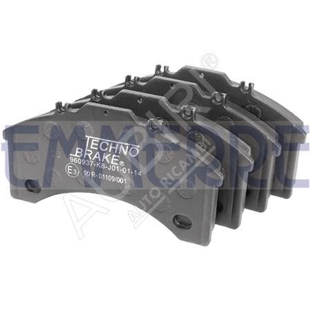 Brake pads Iveco EuroCargo since 1991 100E-320E front/rear