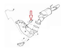 Exhaust sleeve Citroën Jumper, Boxer since 2016 2.0/2.2 BlueHDi - 70 mm (1)