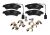 Brake pads Fiat Ducato since 2011 rear, 2-sensors, with accessories, typ BOSCH