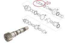 Gearbox shaft Fiat Ducato since 2006 3.0 secondary for 1/2/5/6th gear, 18/76 teeth (3)