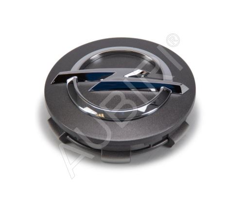 Wheel cover Opel in the middle for alloy wheels, 64 mm, anthracite
