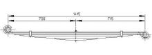 Leaf spring Iveco Daily since 2000 65C/70C rear 7-leaf