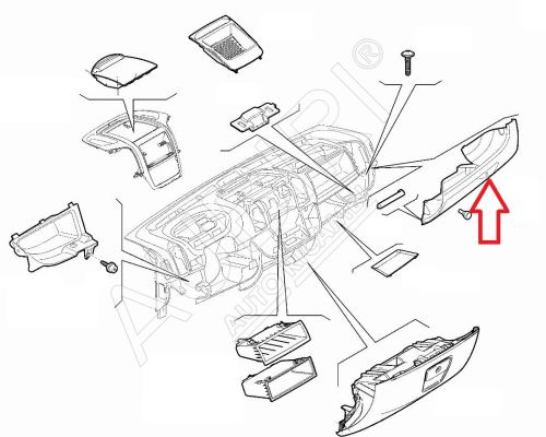 Dashboard component Fiat Ducato since 2021