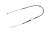 Handbrake cable Fiat Doblo 2010-2022, Combo 2012-2018 rear, left/right, 1830/1555 mm