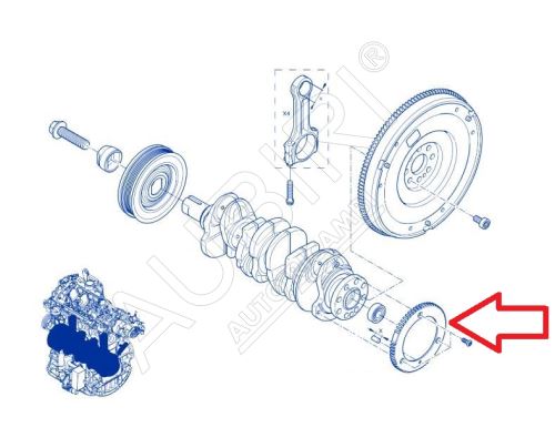 Crankshaft pulse wheel Renault Trafic since 2019, Talento 2019-2021 2.0D