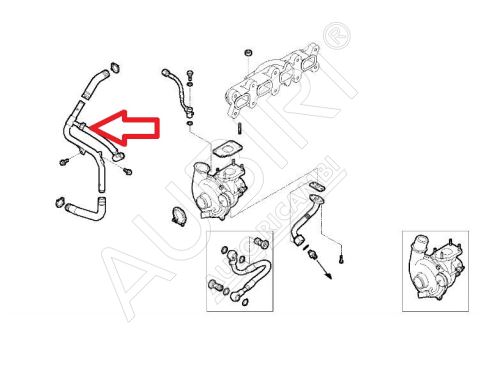 Turbocharger cooling pipe Iveco Daily 2016-2019 2.3D