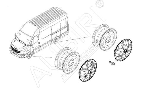 Wheel trim Iveco Daily since 2019 35S-70C