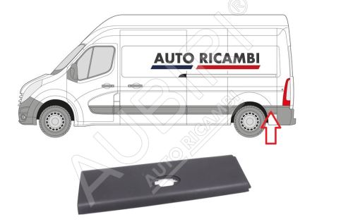 Protective trim Renault Master since 2010 left, behind the rear wheel, for position li