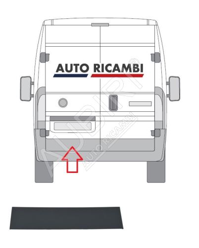 Protective trim Fiat Ducato since 2006 rear, left door, gray