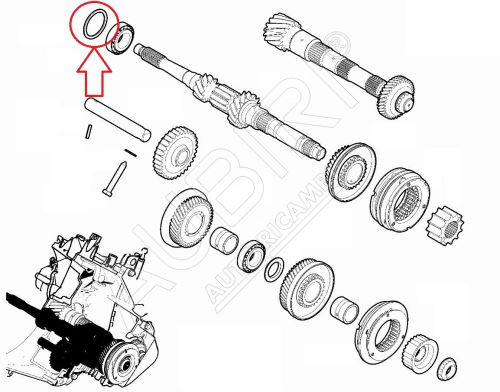 Primary shaft washer set Citroën Jumpy, Expert since 2016 - BE4