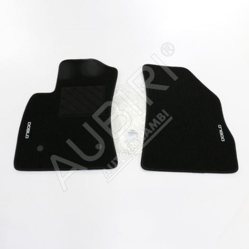 Textile mats (Velour) Fiat Doblo 2010 set 2pcs