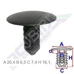 Fiat clip for covers (10pcs)