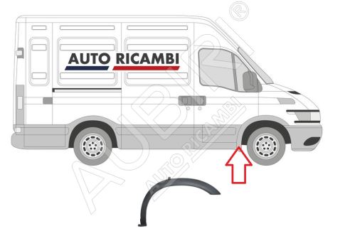 Protective trim Iveco Daily 2000-2006 35S/35C/50C right, fender trim