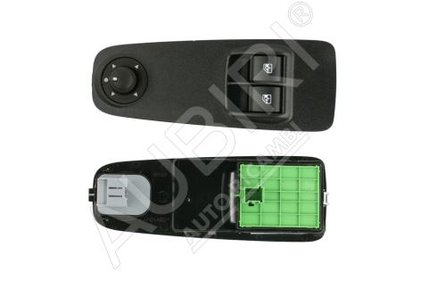 Electric window switch Fiat Ducato since 2011 left, green, with mirror control