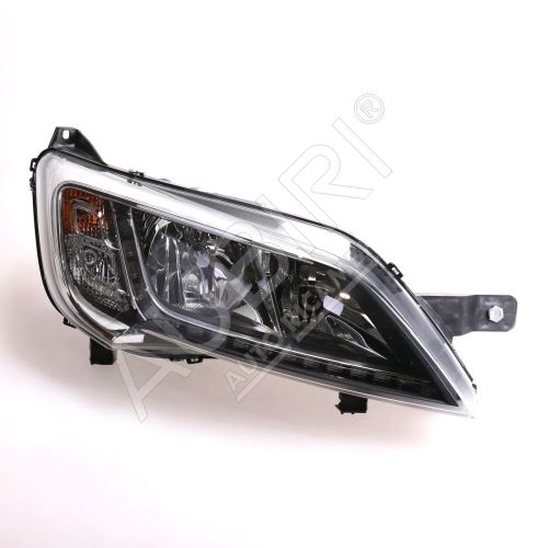 Headlight Fiat Ducato since 2014 right silver frame H7+H7, LED with control unit