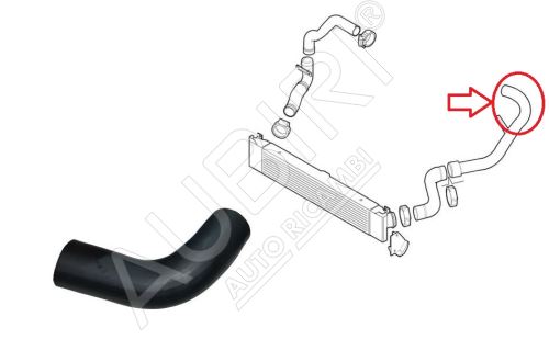 Charger Intake Hose Fiat Ducato since 2006 2.3 from turbocharger to intercooler