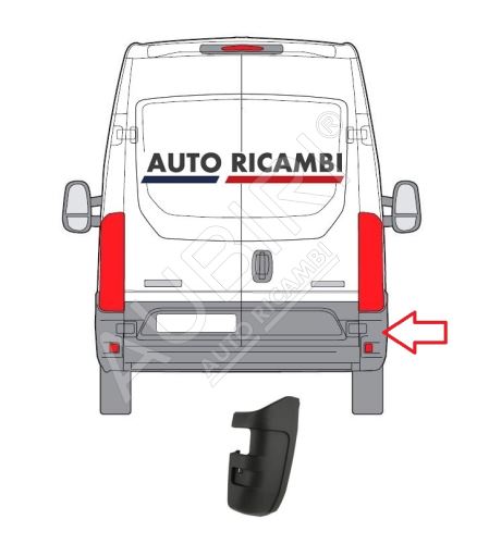 Rear bumper Iveco Daily since 2014 right corner