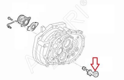 Clutch bearing control tube Fiat Ducato 2006/11/14- 2.0/2.3/3.0 JTD