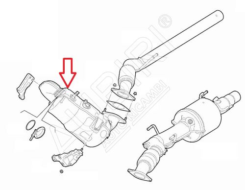 Catalytic converter Fiat Ducato 2016-2021 2.3D Euro6 93KW