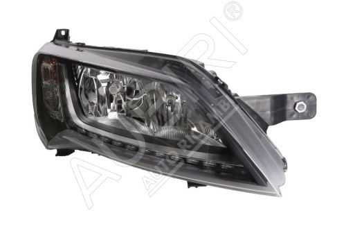 Headlight Fiat Ducato since 2014 right black frame H7+H7, LED with control unit