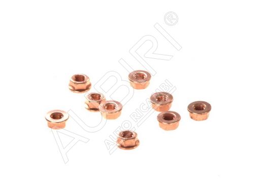 Nut Fiat Ducato, Doblo, Jumper, Transit 2006-2014 2.2D, M8x1.25 - copper