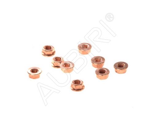 Nut Fiat Ducato, Doblo, Jumper, Transit 2006-2014 2.2D, M8x1.25 - copper