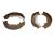 Handbrake shoes Fiat Doblo since 2005 rear, 228 mm