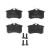 Brake pads Citroën Berlingo, Partner 1997-2011 rear, with accessories
