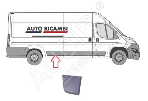 Protective trim Fiat Ducato since 2014 right, in front of the rear wheel