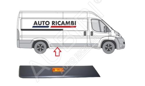 Protective trim Fiat Ducato since 2006 right, in front of the rear wheel, 80cm - Maxi