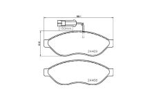Brake pads Fiat Ducato since 2006 front Q11-17L 2-sensors, with accessories (1)