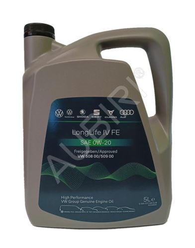 Engine oil VOLKSWAGEN 0W20 LongLife IV FE - 5L