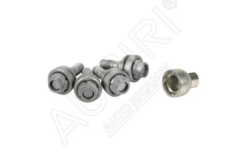 Safety wheel screw Citroën, Peugeot for alloy wheels, set