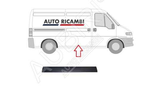 Protective trim Fiat Ducato 2002-2006 right, sliding door, 136 cm