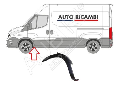 Protective trim Iveco Daily since 2014 left, fender trim