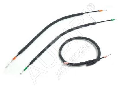 Rear door opening cable Renault Master 1998-2010 left door, set of 3 pcs