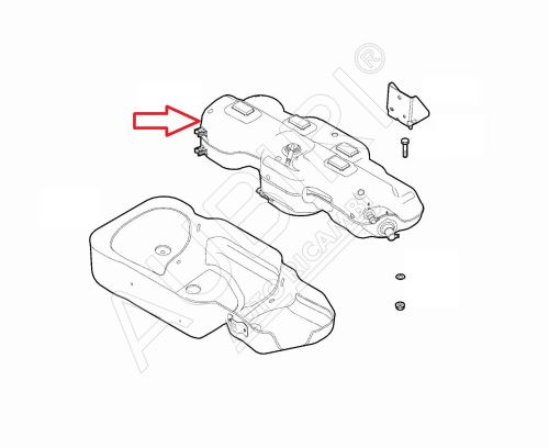 ADBlue tank Fiat Doblo 2015-2022