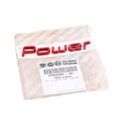 Emblem "Power" Fiat Ducato since 2014