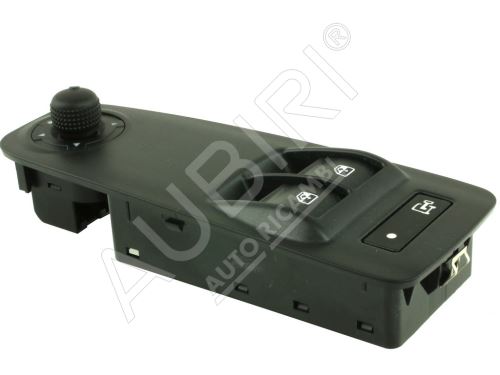 Electric window switch Fiat Ducato 2006-2011 left, black, with mirror control