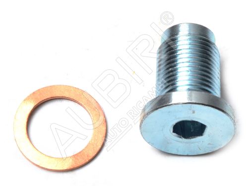 Oil pan drain plug Fiat Ducato 2006- 2.0 JTD/Doblo 2000-10 1.9 JTD M18x1.5 mm