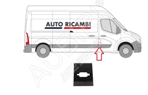 Protective trim Renault Master since 2010 right, behind the front door, B-column