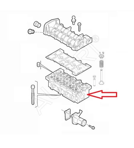 Cylinder head Fiat Ducato 2014-2019 2.0D with valves