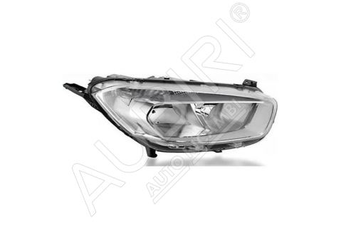 Headlight Ford Transit Courier 2014-2018 front, right H7/H15, silver