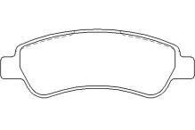 Brake pads Fiat Ducato since 2006 rear, with accessories, typ BOSCH