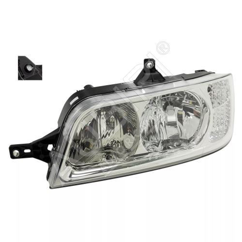 Headlight Fiat Ducato 2002-2006 left H7+H1