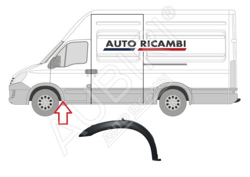 Protective trim Iveco Daily 2011-2014 left, fender trim