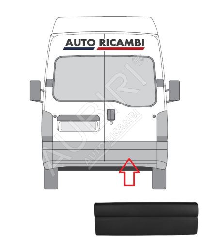 Protective trim Renault Master 1998-2010 rear, right door