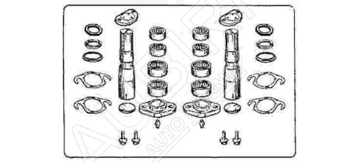 King pin repair kit Iveco EuroCargo 120E axle kit